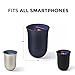 Lexon OBLIO Wireless Phone Charger with UV Sanitizer, QI Certified Fast Charging Station 10W, Gold