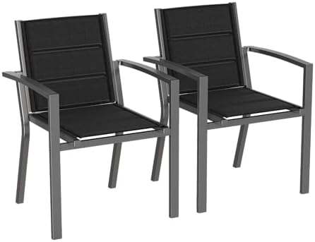 Devoko Juego De 2 Sillas De Jardín, Sillas Exterior Terraza Comed...