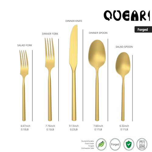 Hexagon-Matte-Gold-20-Piece-Gold-Silverware-Set-Forged-Stainless-Steel-Cutlery-Set-Dishwasher-Safe-Flatware-set-Mirror-Polished-Service-for-4 Hexagon Matte Gold 20 Piece Gold Silverware Set Forged Stainless Steel Cutlery Set Dishwasher Safe Flatware set Mirror Polished Service for 4