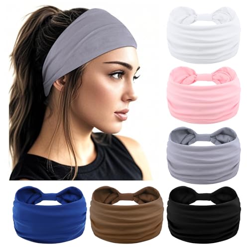 YARIEW Wide Headbands for Women Non Slip Elastic Head Bands Stretch