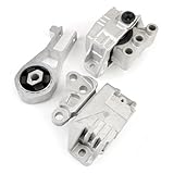 Dexepe Engine Motor Transmission Mount Set 3Pcs Compatible with Jeep Renegade Fiat 500X 2.4L 2015-2018 Engine Mounts Replace 68363756AA 68258599AA 68363755AA