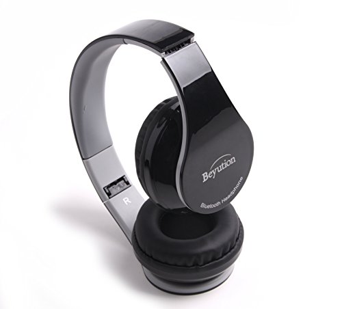Best Audio Performance-Over-Ear- Hifi Bluetooth 4.0 Headphones Headset For Apple Iphone 5S/5C/5/4S/4/3; Ipad Series/Ipod/Itouch/Apple Mac And All Tablet-Beyution@ Black Color #TOP2