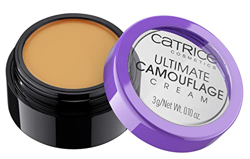 Catrice | Ultimate Camouflage Cream | Full Coverage, Long Lasting Concealer With Wake Up Effect | Vegan & Cruelty Free | Free From Gluten, Parabens & Alcohol (200 | W Correcting Ochre) #TOP1