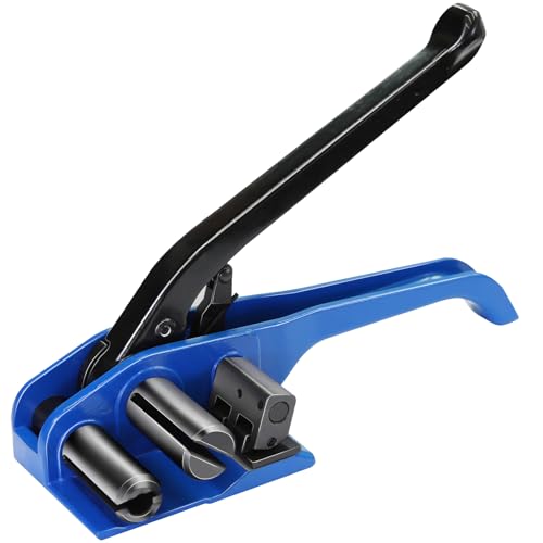 Heavy Duty Banding Strapping Tensioner &amp; Cutter Manual Packaging Tools Windlass for 1/2"-2" Width Poly Woven Composite Cord Strap(Oversized Size)
