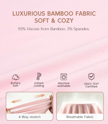 Image of NACHILA Women's Pajamas Set-Viscose Made from Bamboo,Sleeveless Sleepwear Cami Pajamas Shorts Sets Soft Nightwear Camisole Pj
