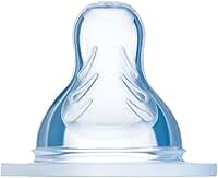 MAM Baby 1 Bico de Mamadeira de Silicone SkinSoft Tamanho X, Fluxo Super Rápido para Crianças 6+ Meses, Transparente