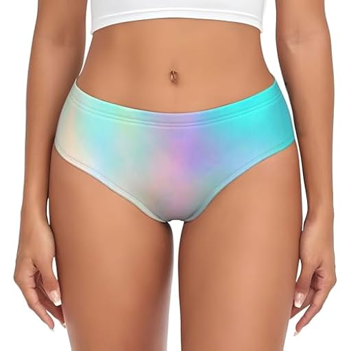 YOFIEN Braguitas de Mujer con Textura holográfica de arcoíris Muy Bonitas, Bolsa de Soporte, cómodas y Suaves. | Ya disponible en tu tienda friki favorita! En mundofriki.es!