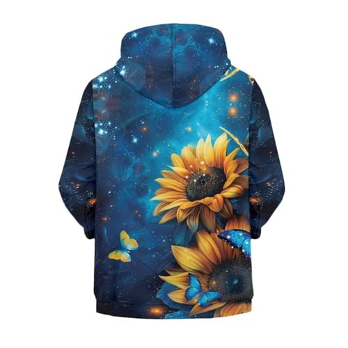 Kids Zip Up Hoodie for Boys Girls Printed Cool Casual Hooded Sweatshirt Jacket Fall Sports Shirts with Pocket2