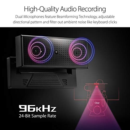 Asus ROG Eye 1080P 60fps USB Webcam with Beamforming Microphone and Auto Exposure/Auto Focus Technology for PC or MacOS