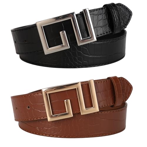 Leather Belt for Women Casual Waist Belt for Jeans pants Dress4