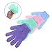 LIFKOME 4 Pairs Exfoliating Bath Gloves Nylon Dead Skin Scrubber Body Scrub Wash Gloves for All Skin Types Machine Washable Quick Drying Cleaning Mitts for Shower Spa Random Color