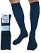 Produktbild etrado fashion 1-4 Paar Reisestrümpfe mit gradueller Kompression für Damen & Herren - Handgekettelt (1 Paar / 35-38, Jeans)