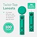 OWELL Twist Top Lancets, Sterile Lancets for Diabetes Testing, Lancets for Diabetic & Blood Sugar Test, Ultra-Thick Lancet for Thick & Calloused Skin, 26 Gauge, 300 Count