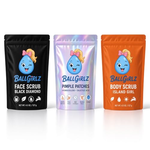 Ballgirlz GamePlan Face and Body Care Kit Designed for and by Athletes - Natural Ingredients to...