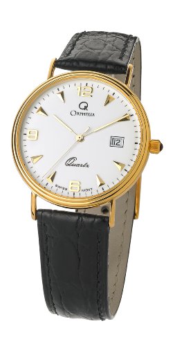 Orphelia Herren Analog Quarz Uhr mit Leder Armband MON-7081/1