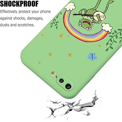 Suitca Compatible With Iphone 7 Plus/8 Plus,Cute Frog Banjo Butterfly Phone Case For Kawaii Iphone Case With Cool Design For Girl Women Kid With Soft Slim Bumper Protective Case Cover #TOP3