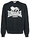 Lonsdale London Herren Gosport Crewneck Sweatshirt, Black, XXXL