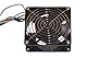 Link LKFAN220 Lüfter 120 x 120 x 38 220 Volt mit Kabel 2 m, Italienischer Stecker mit Gitter, Schwarz