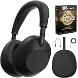 Sony WH-1000XM6/B Best Wireless Noise Canceling Headphones, Black Bundle with Deco Essentials Exclusive CPS 26 Month Protection Pack | Official USA Partner Model