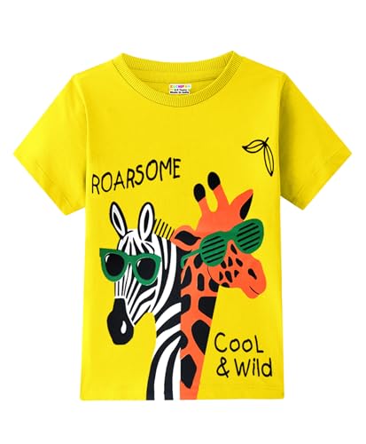 Image of Kuchipoo Boys Half Sleeves Regular Fit Cotton T-Shirt