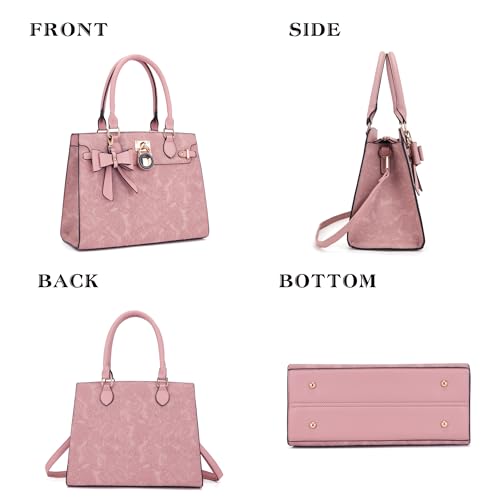 Image of Qiyuer Cute Purses Wallet Set For Women Handbags Satchel Tote Shoulder Bag | Affordable Luxury, Ideal Gift, Large Clutch Wallet, 2PCS, Sturdy Structured, Stylish, PU, Practical & Roomy for Daily & Work