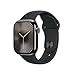Produktbild Apple Watch Series 10 (GPS + Cellular 42 mm) Smartwatch mit Titangehäuse in Schiefer und Sportarmband in Schwarz (S/M). Fitnesstracker, EKG App, Always-On Retina Display, Wasserschutz