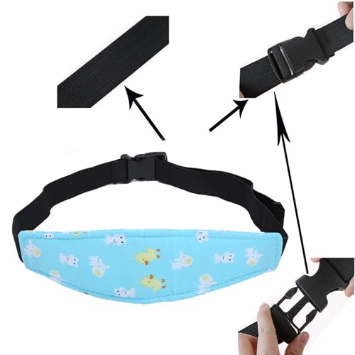 Spldsun 2 Stück Baby Autositz Kopfband, Kindersitz Kopf Halter Autositz Befestigung, Einstellbare Kopfband Autositz Kopfstütze für Baby Autositz, zum Schutz der Sicherheit von Kindersitzen