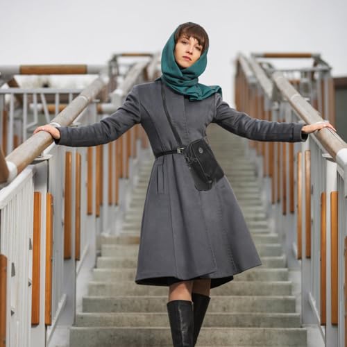 Brown Vintage PU Leather Crossbody Phone Bag Cell Phone Purse Mini Crossbody Wallet Purse with Zipper for Women 6