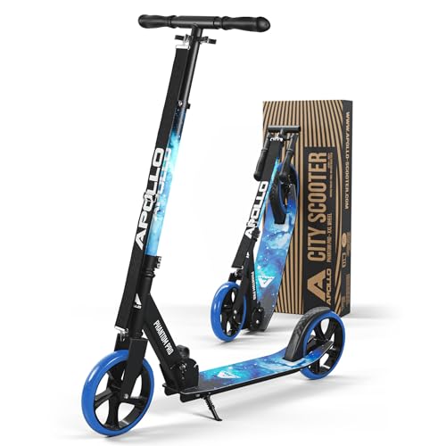 Apollo Phantom Pro City Scooter - XXL-Räder, faltbar, höhenverstellbar, Tretroller für...
