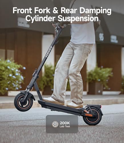NAVEE GT3 Electric-Scooter-Adults, e Scooter, Fast 20 Mph, 700w 500w Motor with Suspension, Long Range 30 Miles, 10 inch Tires All Terrain, Foldable for Commuter Men Adult Teens Students Heavy Duty — view 6
