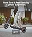 NAVEE GT3 Electric-Scooter-Adults, e Scooter, Fast 20 Mph, 700w 500w Motor with Suspension, Long Range 30 Miles, 10 inch Tires All Terrain, Foldable for Commuter Men Adult Teens Students Heavy Duty