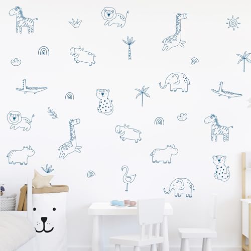 Vinilos Decorativos Animales Selva para Habitaciones Infantiles miniatura 4