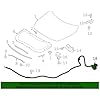 BMTick Cavo di rilascio del cofano RHD compatibile con Range Rover L322 Land Rovers - Ricambio 200 cm Cavo cofano FPF500040 - Cofani auto