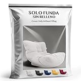 [ATTENTION: HOUSSE UNIQUEMENT] Housse de pouf ado ou adulte pour salon ou chambre sans remplissage. Ajoutez 300L de rembourrage pouffe (non inclus). Parfait pour créer votre bean bag .