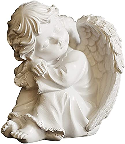 Statue d'ange en résine déco table salon et bureau artisanat maison