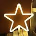 Produktbild Zeichen LED Neon Stern Neon Lights Warm White Neon-Wand-Licht-Batterie oder USB Operated Nachtlicht-LED Licht-Wand-Dekoration für Hochzeitsfest-Wand-Dekor-Feiertags-Party Camping Kinderzimmer Wohnzim