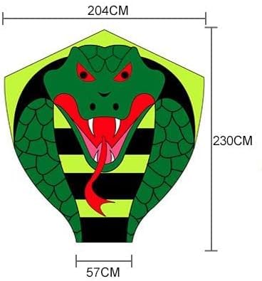 Cometas gigantes profesionales para adultos, 128 m, cometa Snake King Cobra
