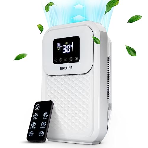 Dehumidifier For Bedroom, Dehumidifiers For Home, Remote Control Dehumidifier, 1500ml Water Tank With LCD Screen, Dehumidifiers For Home, Small Dehumidifier For Office, Kitchen, Basement