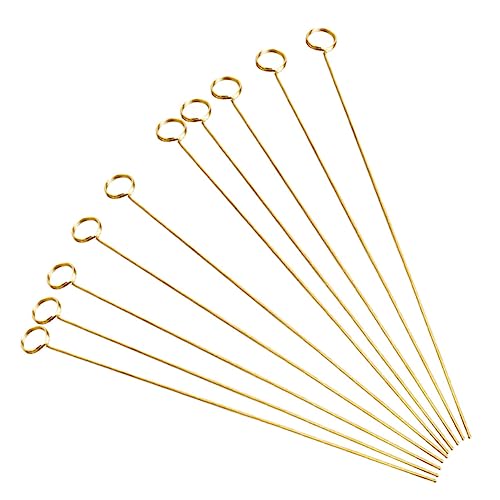OSALADI 10Pcs Metal Floral Picks Card Holders for Weddings Parties Events Straight Head Design for Easy Insertion for Table Numbers Flower Arrangements