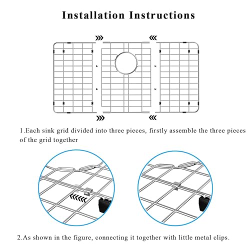 Protector de Fregadero de Cocina de Acero Inoxidable 28.7"L×15.7"W miniatura 4