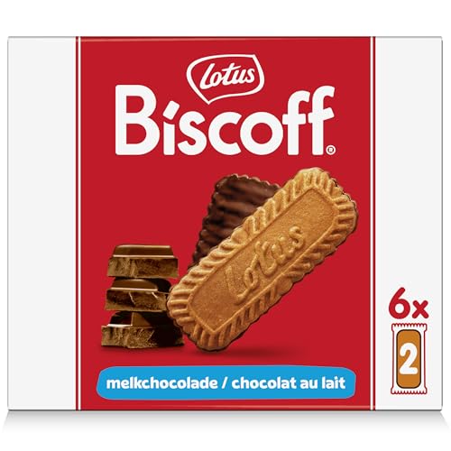 Lotus Biscoff | Biscuit XL Caramélisé Nappé Chocolat au Lait | Format Pocket | Emballé en Sachet de 2 Biscuits | Ingrédients d'Origine Naturelle | Sans...