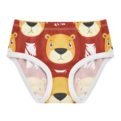 Cute Lion Animal Cartoon Girls Underwear Toddlers 2t Cotton Cute Panties Girl Animals Briefs Underpants