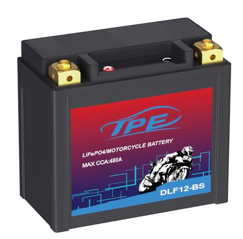 MOUDENSKAY Litio Motocicleta Batería 12V Litio Powersports con BMS, LiFePO4 Motor de arranque de la...