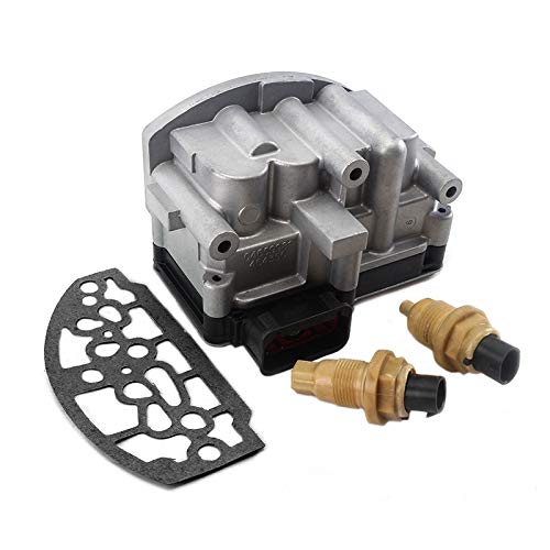 21380 5140429AA 5015646AC A604 41TE Shift Solenoid Block Assembly Input Output Speed Sensors Service Kit with Gasket 140429AA 41TE Transmission