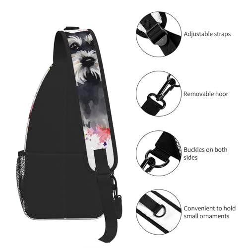 Mochila cruzada Schnauzer para mujeres y hombres miniatura 7