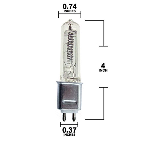 Osram Sylvania FEL (54570) 1000W 120V G9.5 Stage & Studio Halogen Lamp (5 Pack)