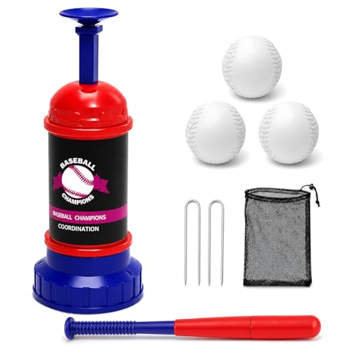 JBNAX Baseball Tee Ball Popper Training Tee Softball Popper Trainer