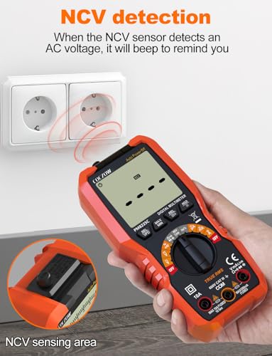 Digital Multimeter, 6000 Counts Auto Range, genaues Messen von AC/DC-Spannung, Amperemeter...