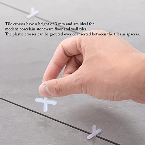 50 Stück Fliesen Nivelliersystem Kit +100 Stk Fliesenkreuz Fliesen Leveling System, wiederverwendbare Fliesen Spacer für Fliesenausgleich Fliesen Leveling