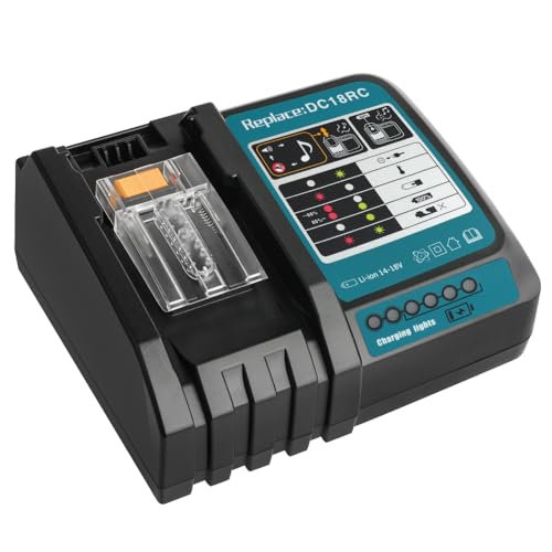 Waitley Fast Charger for makita 14.4V18V LXT Li-ion Batteries Compatible with BL1815 BL1820 BL1830 BL1840 BL1850 BL1860